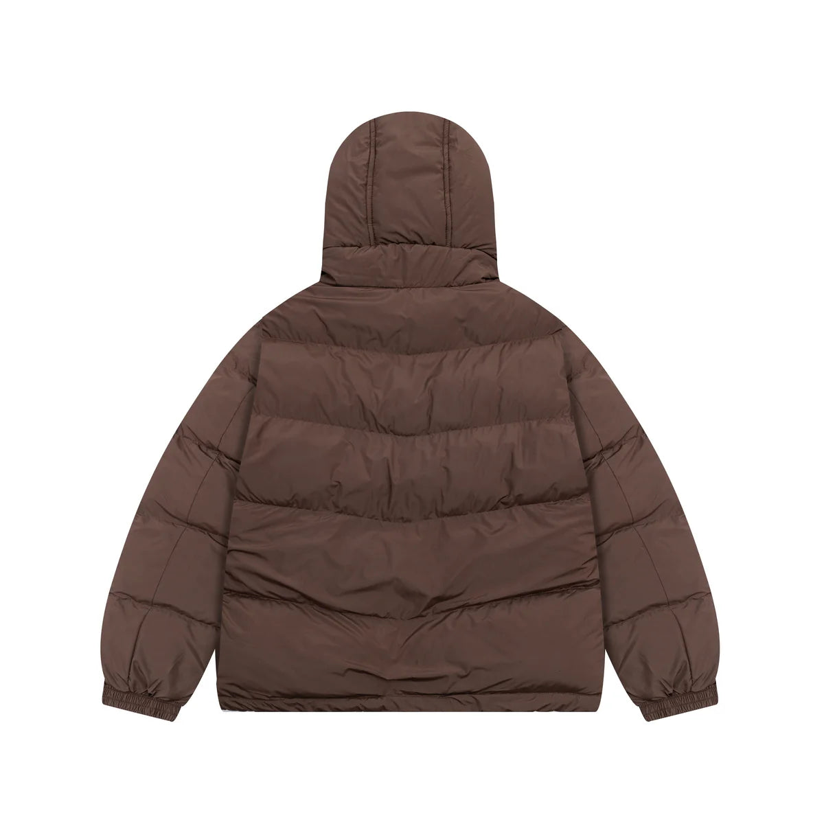 ADIDAS ESSENTIALS HOODED PUFFER JACKET – BROWN