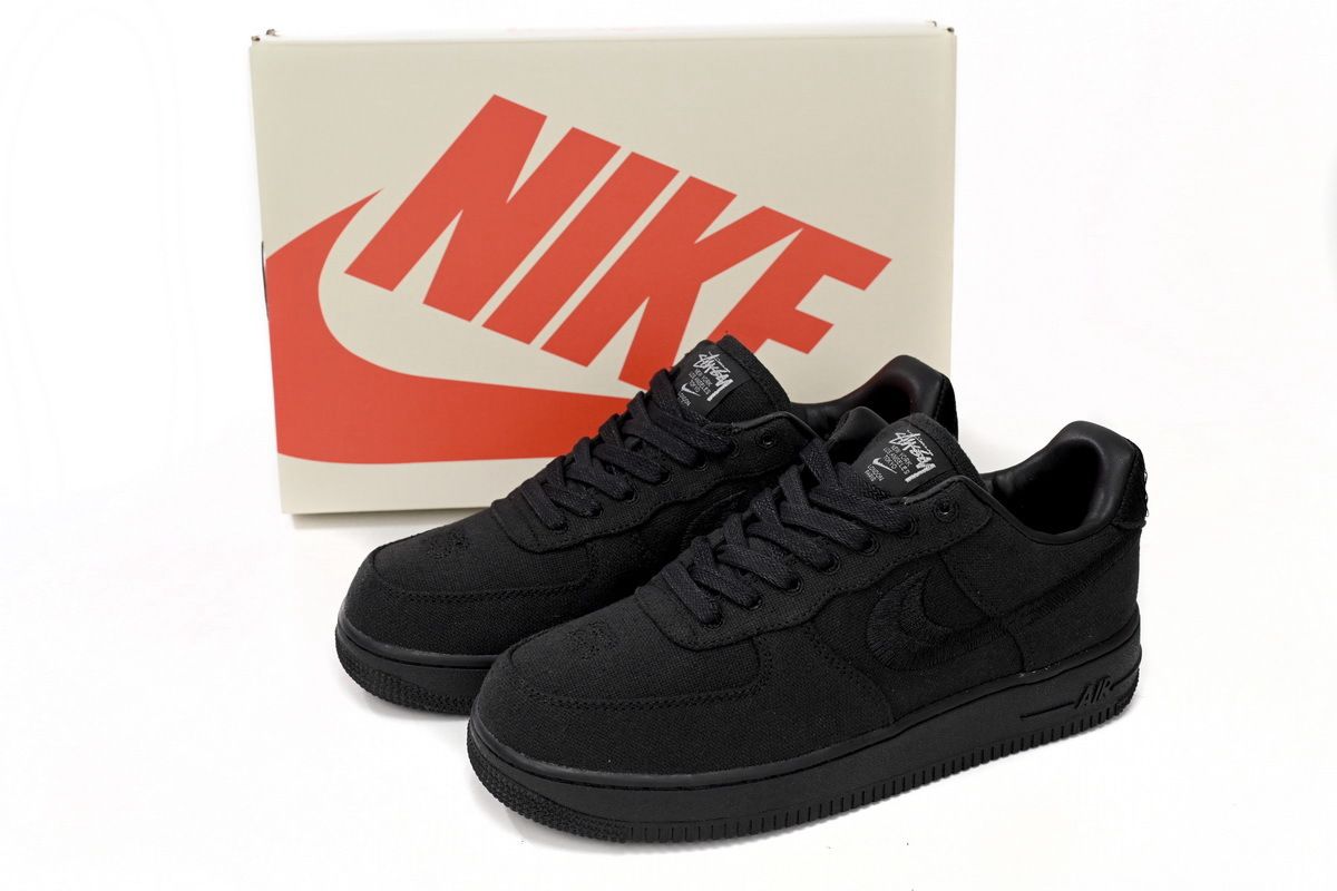 Nike x Stüssy Air Force 1 Low Triple Black