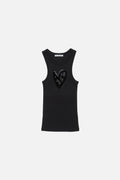 ACNE HEART LOGO TANK TOP