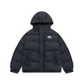 ADIDAS ESSENTIALS HOODED PUFFER JACKET – BLACK