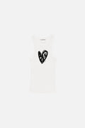 ACNE HEART LOGO TANK TOP