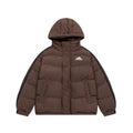 ADIDAS ESSENTIALS HOODED PUFFER JACKET – BROWN