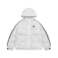 ADIDAS ESSENTIALS HOODED PUFFER JACKET – WHITE