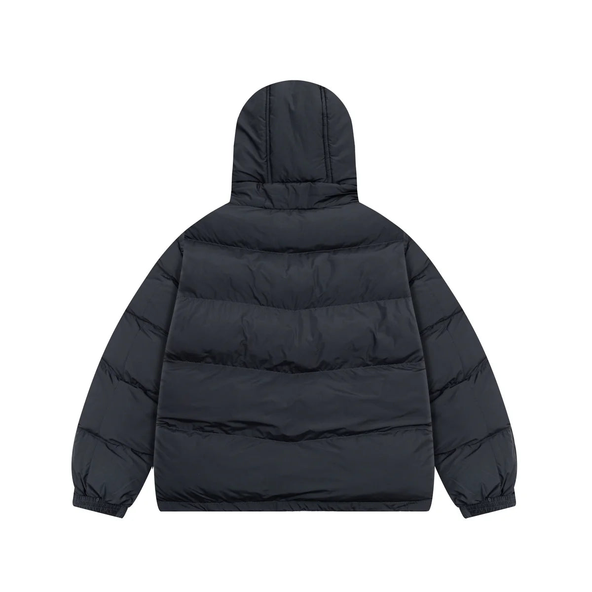 ADIDAS ESSENTIALS HOODED PUFFER JACKET – BLACK
