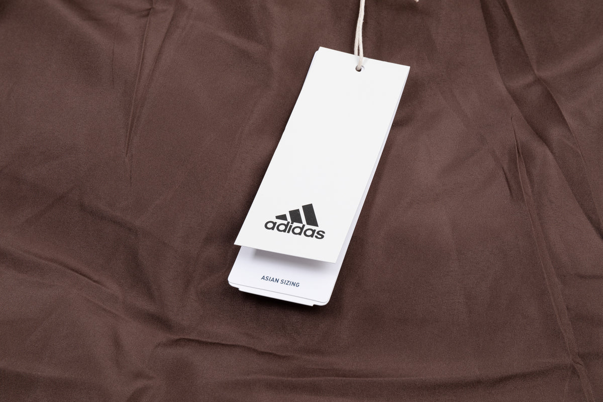 ADIDAS ESSENTIALS HOODED PUFFER JACKET – BROWN