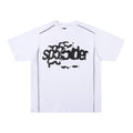 SP5DER DISTRESSED LOGO TEE