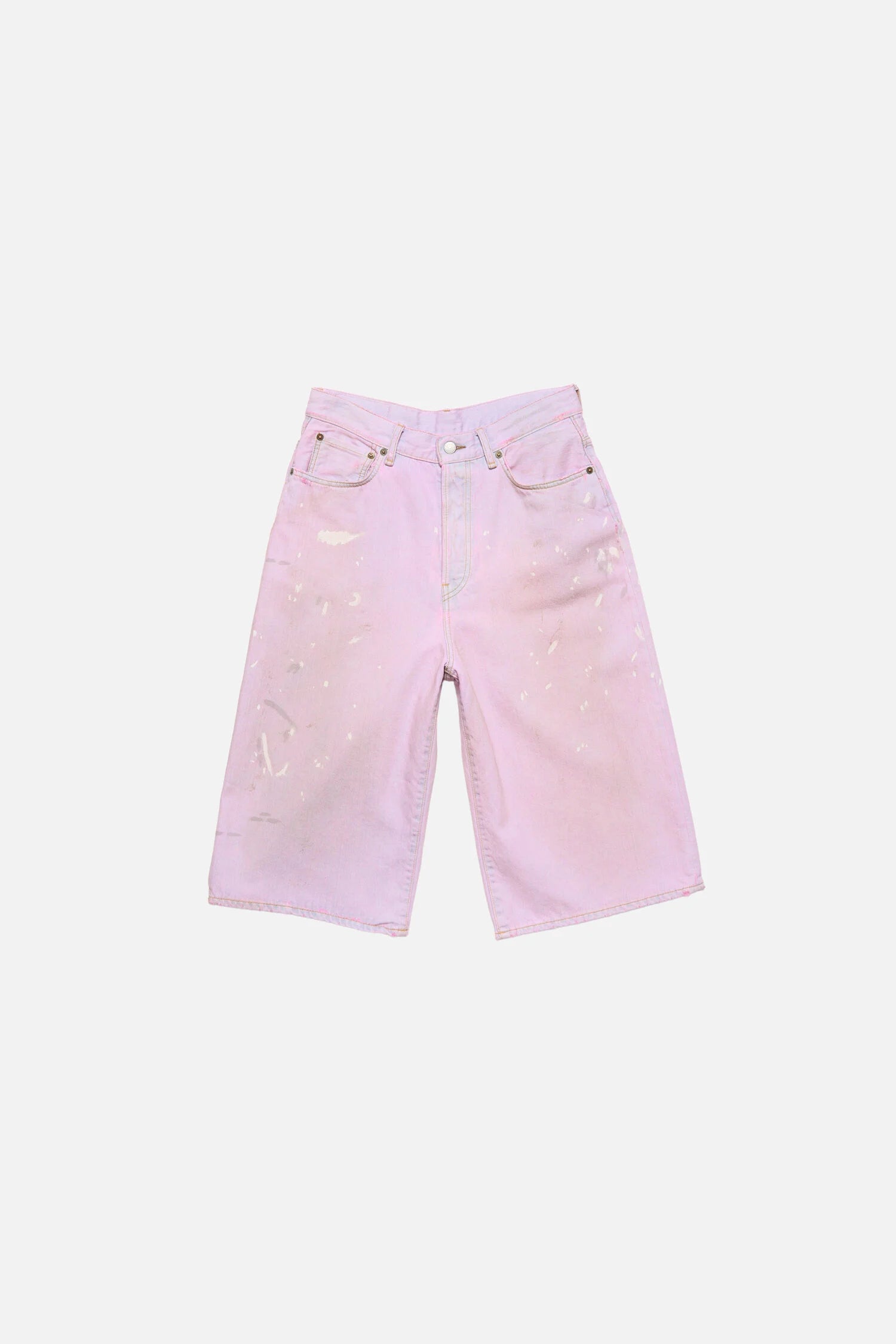 ACNE PINK DENIM SHORTS