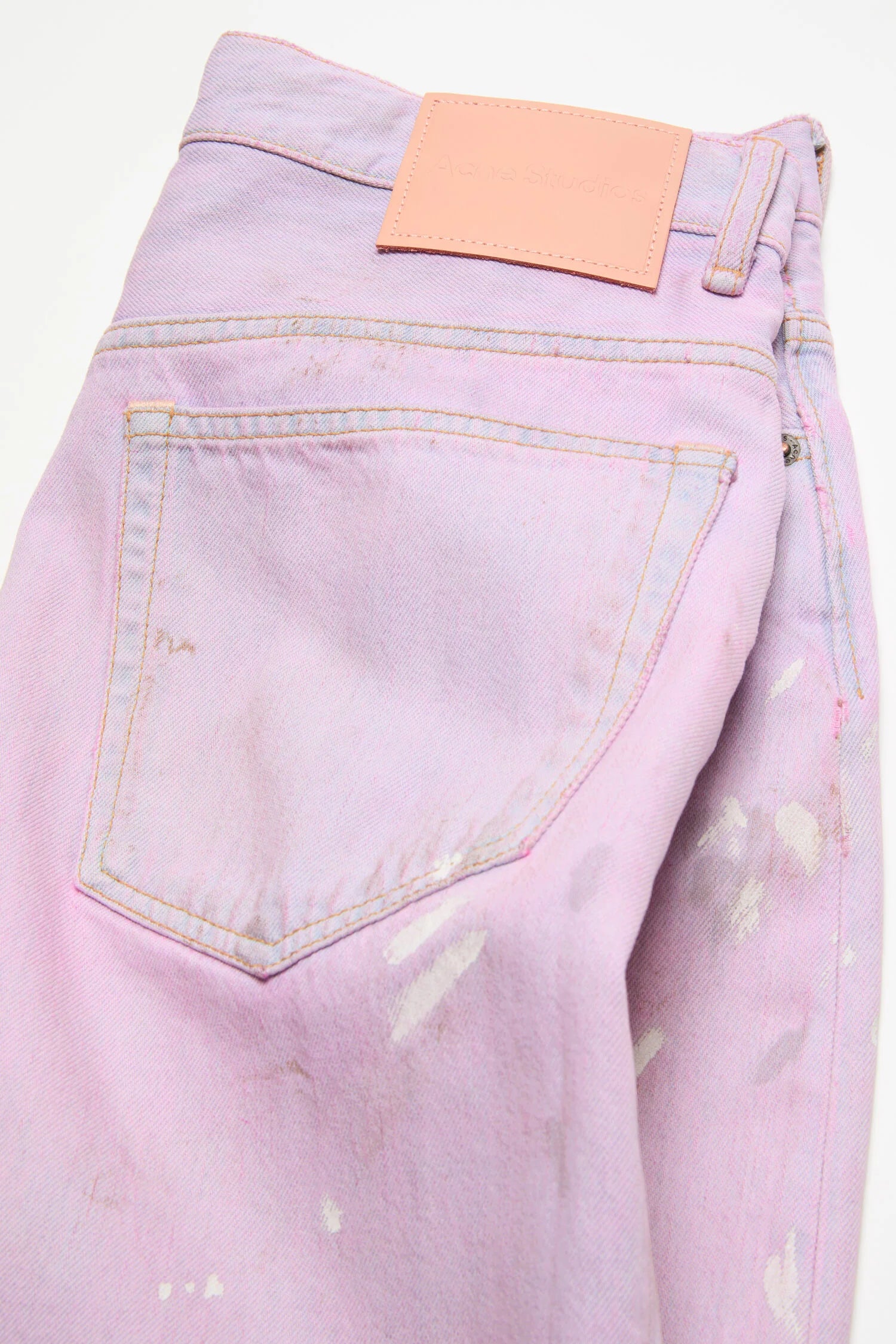 ACNE PINK DENIM SHORTS