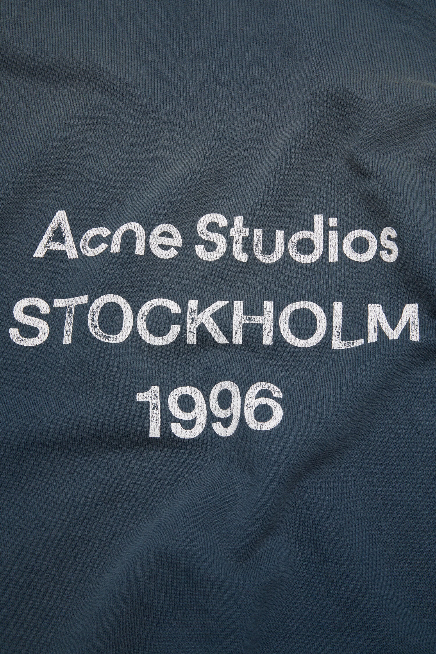 ACNE FLEECE LOGO HOODIE