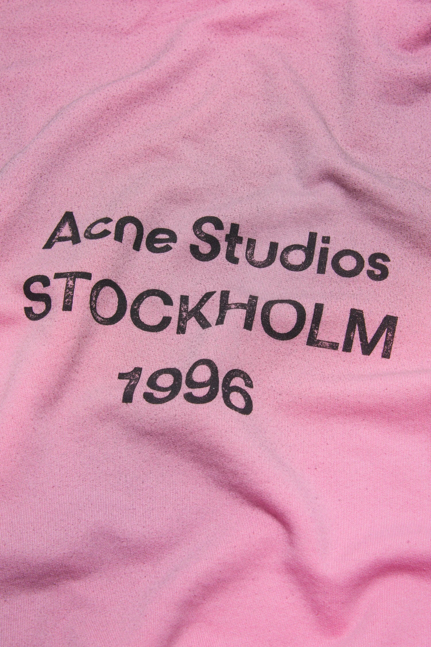 ACNE FLEECE LOGO HOODIE