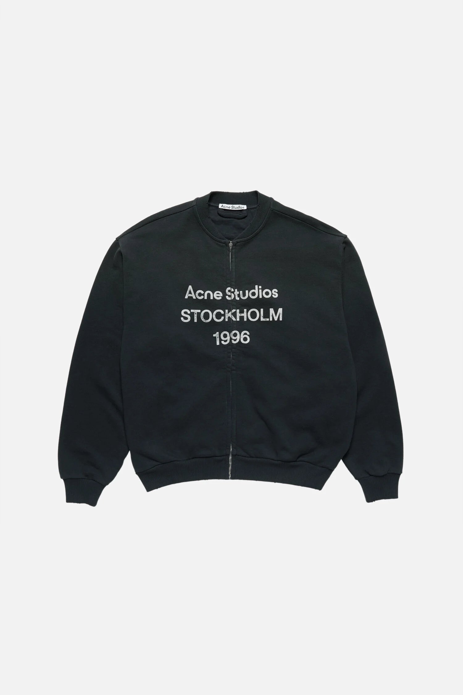 ACNE WASHED ZIP-UP CARDIGAN