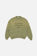 ACNE WASHED ZIP-UP CARDIGAN