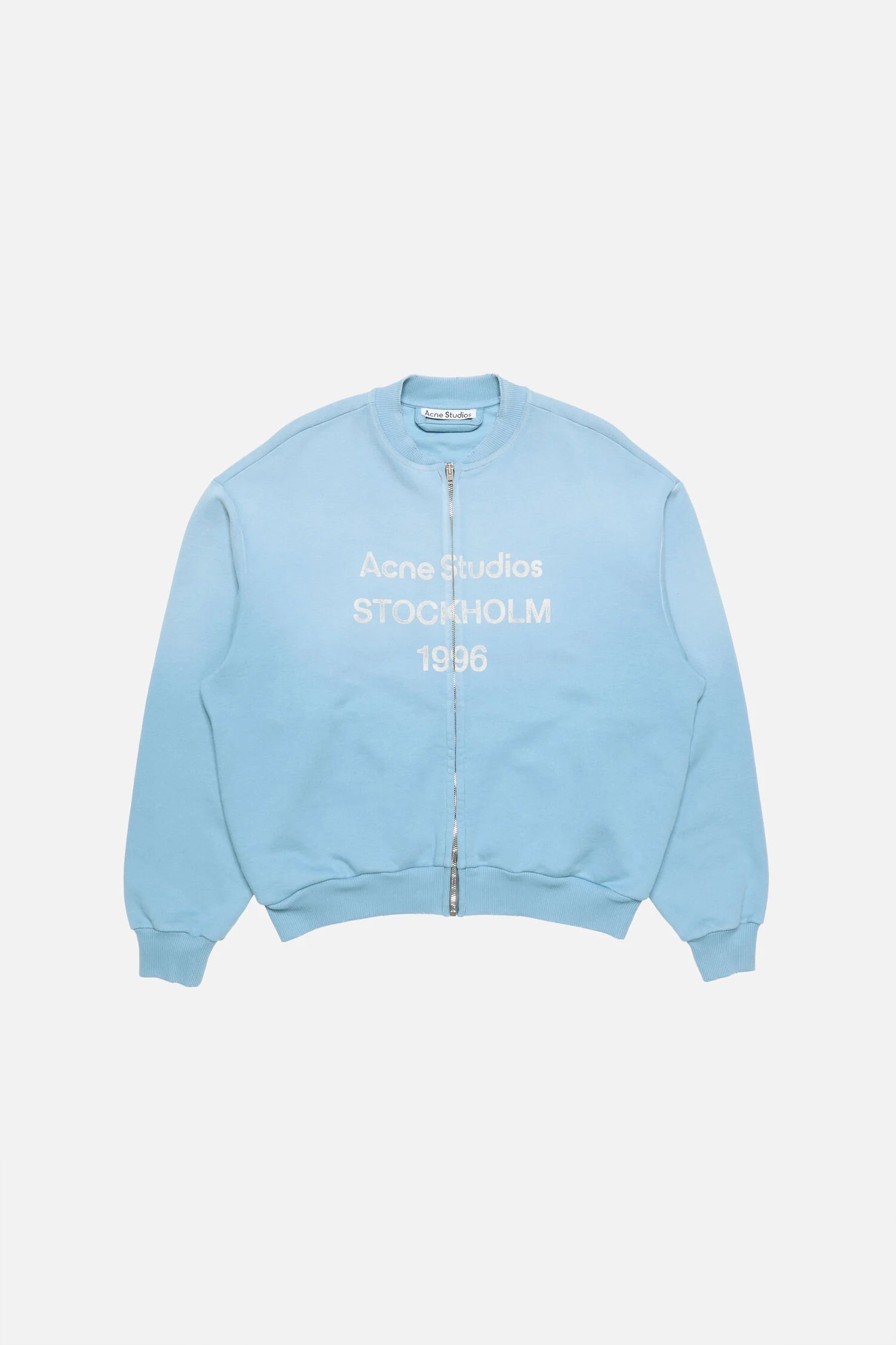 ACNE WASHED ZIP-UP CARDIGAN