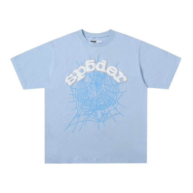 SP5DER RHINESTONE WEB TEE
