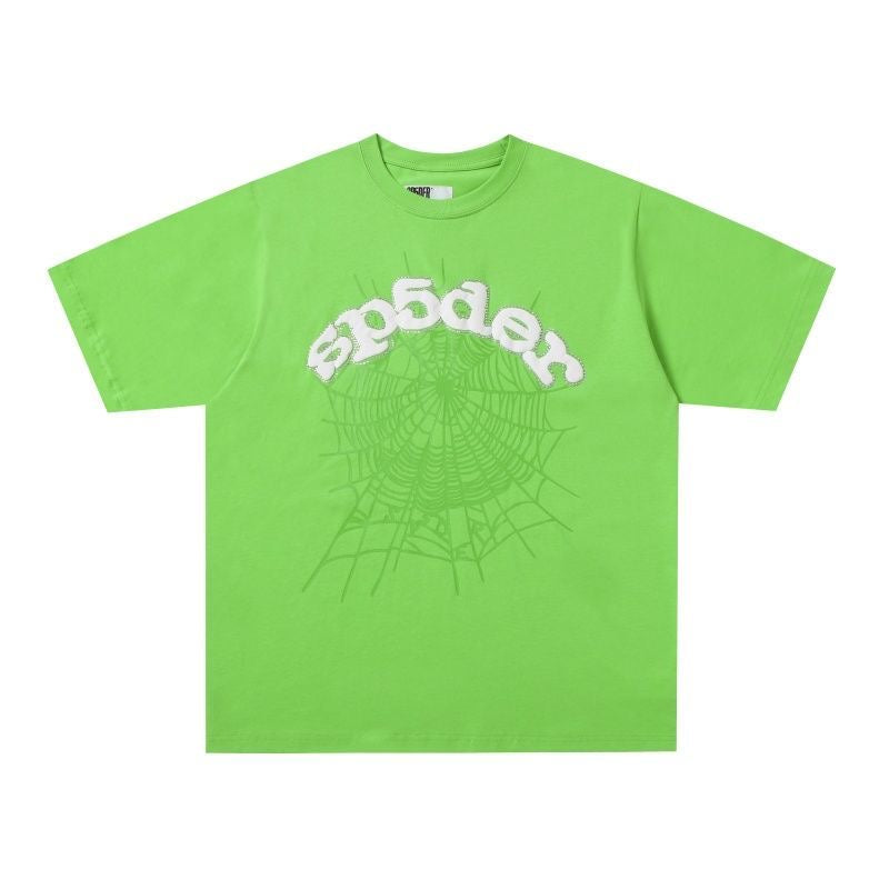 SP5DER RHINESTONE WEB TEE